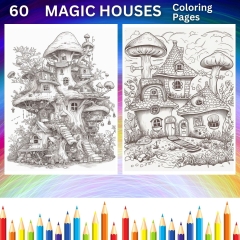 60 Magische Häuser Malbilder zum ausdrucken